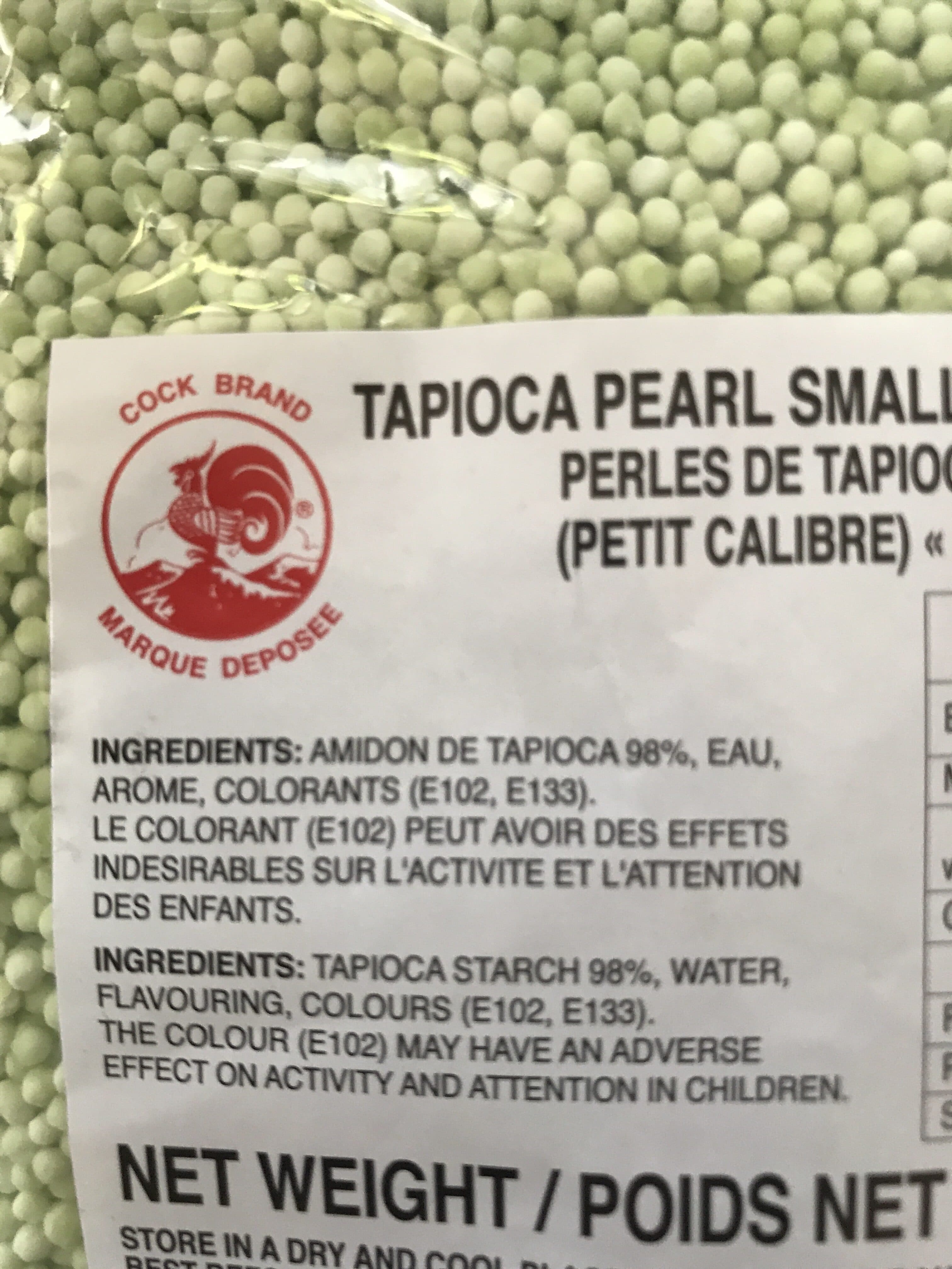 Cock Brand Billes De Tapioca Saveur Pandan packshot