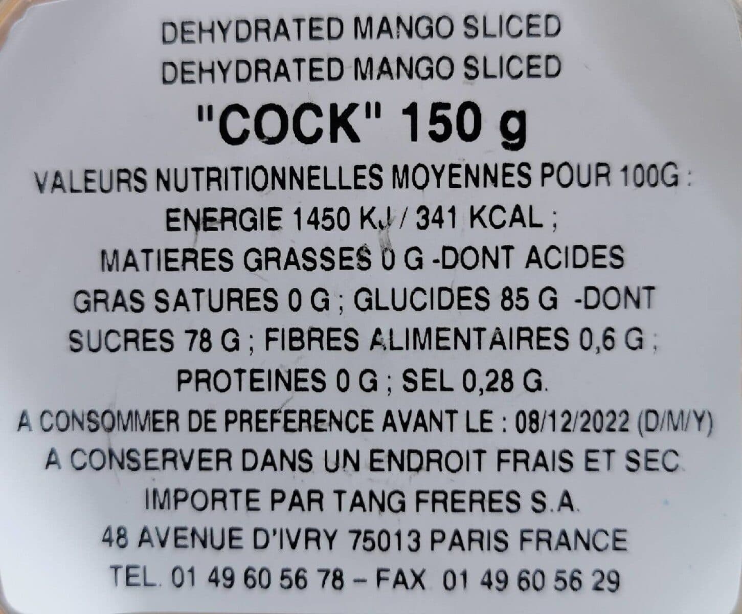Cock Brand Cock Mango Slice packshot