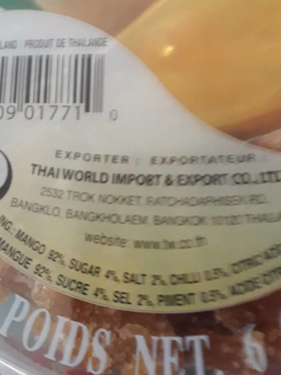 Cock Brand Mangue Sucrée Pimentée packshot