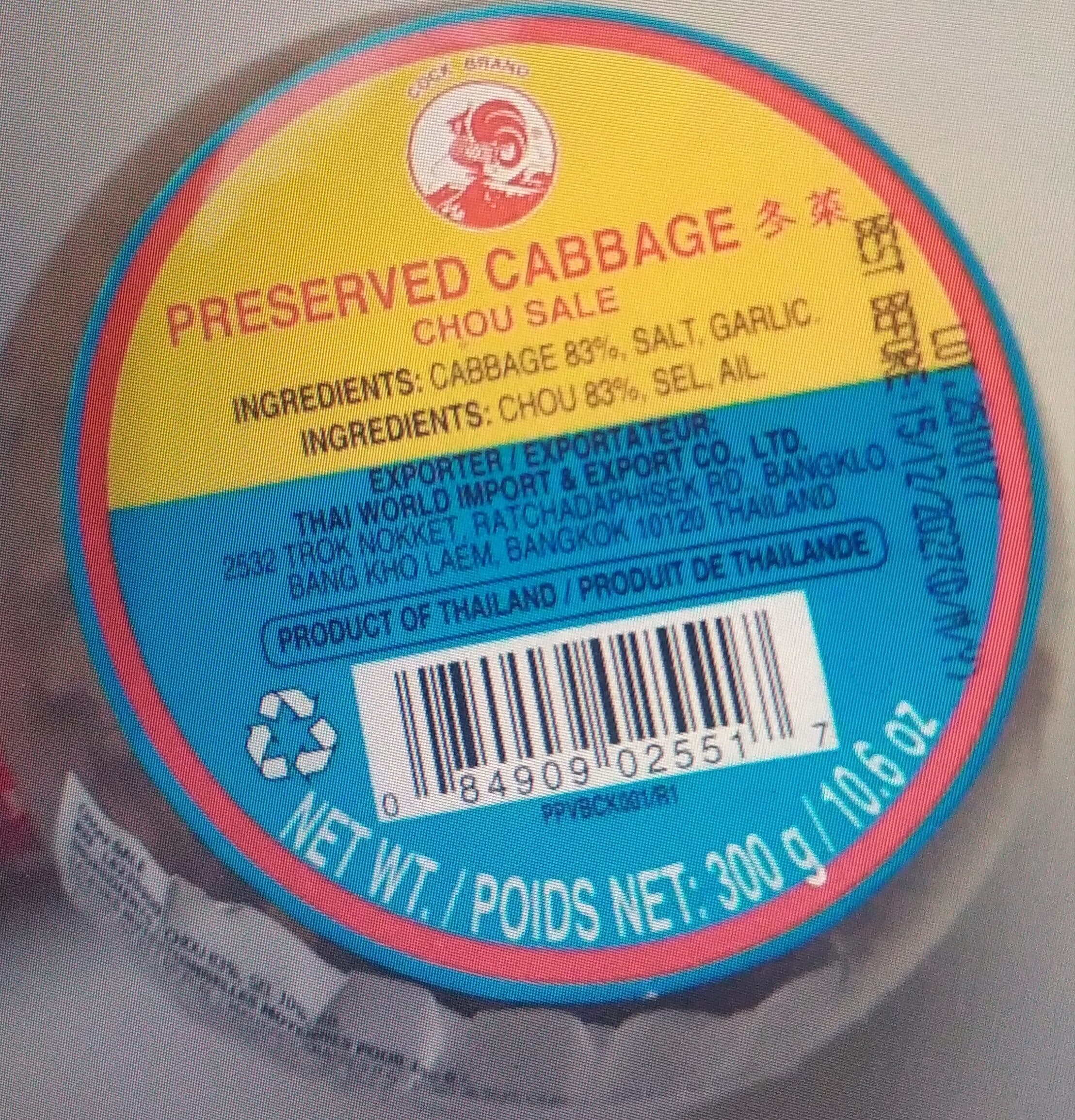 Cock Brand CQ Cavolo Salato X Cond. TH packshot