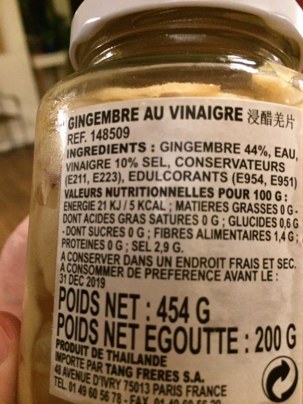 Cock Gingembre Vinaigre 454G packshot