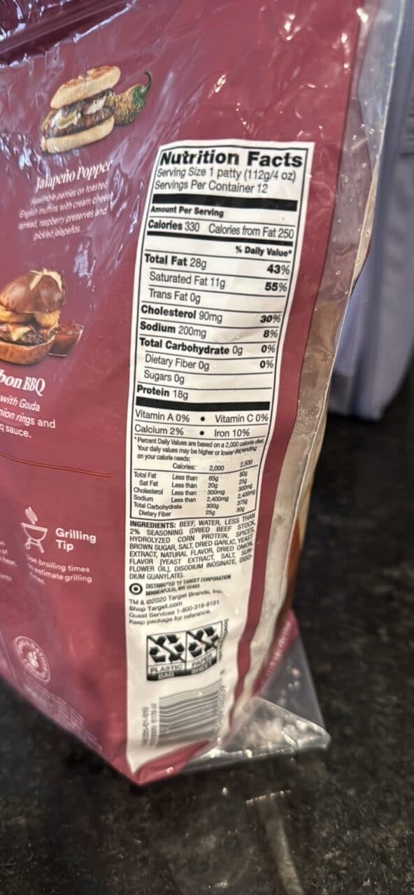 Good & Gather Steak Seasoned Beef Patties packshot