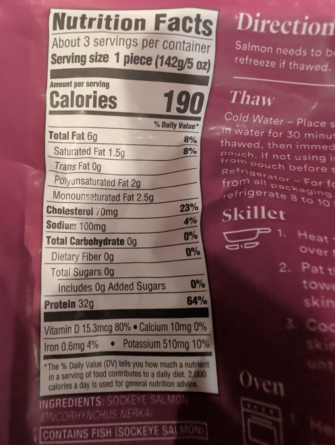 Good & Gather Alaska Sockeye Salmon Fillets packshot
