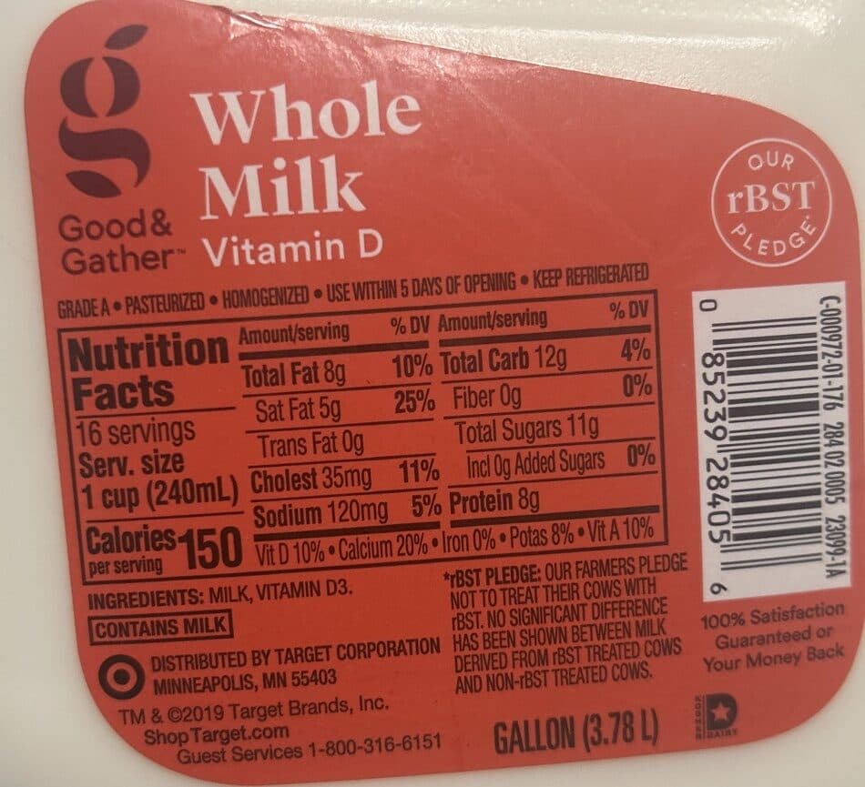 Good & Gather Whole Milk Vitamin D packshot