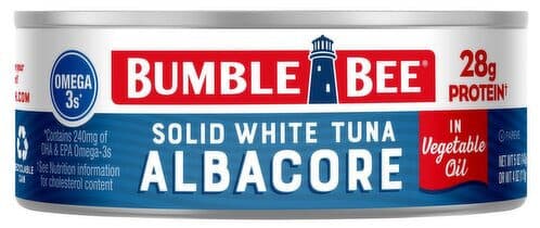 Bumble Bee Solid White Albacore Tuna in Vegetable Oil packshot