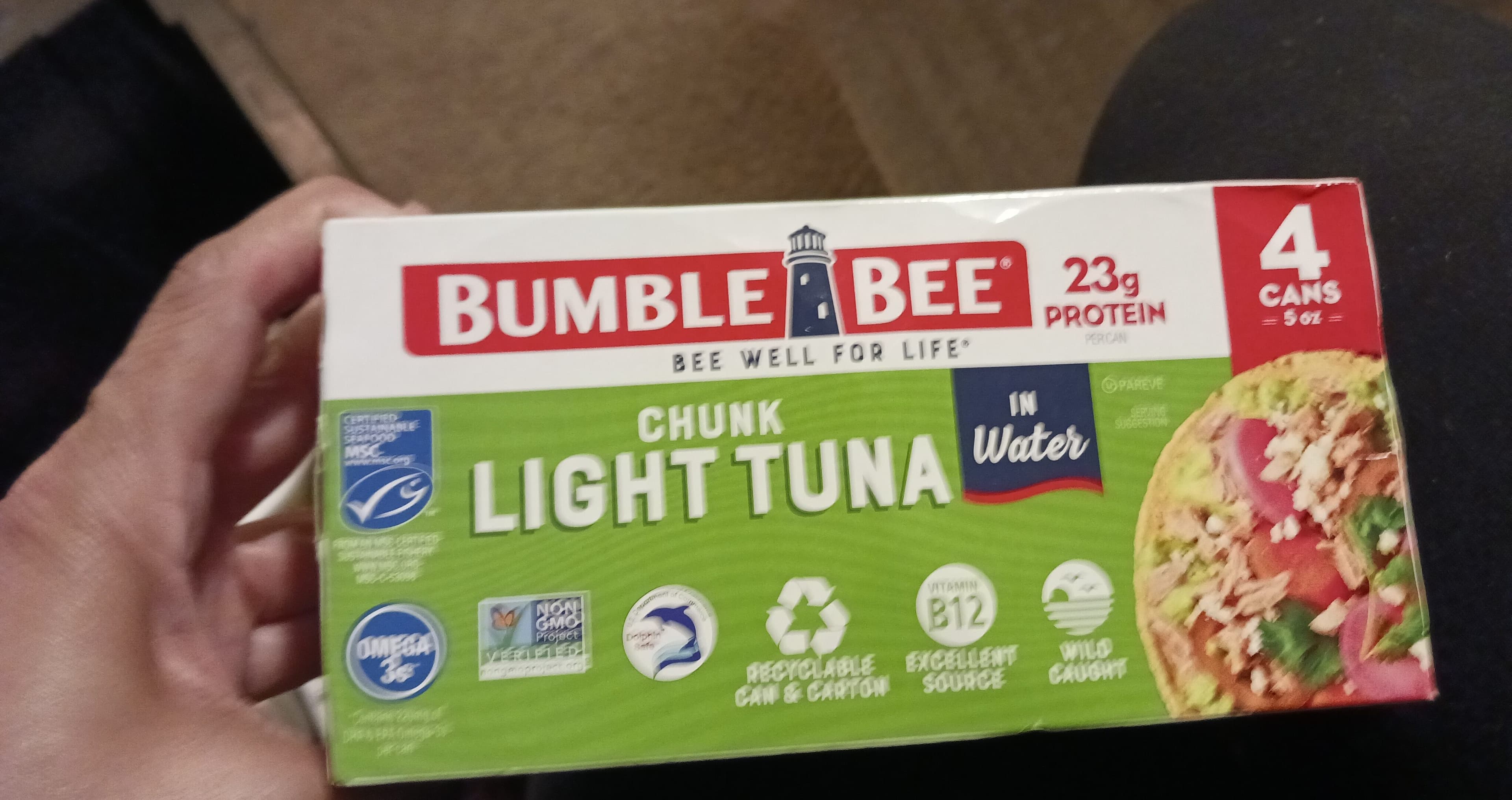 Bumble Bee Chunk Light Tuna in Water packshot