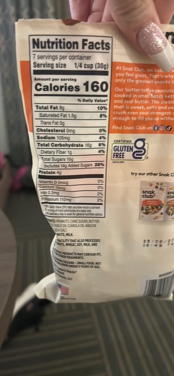 snak club toffee peanuts packshot