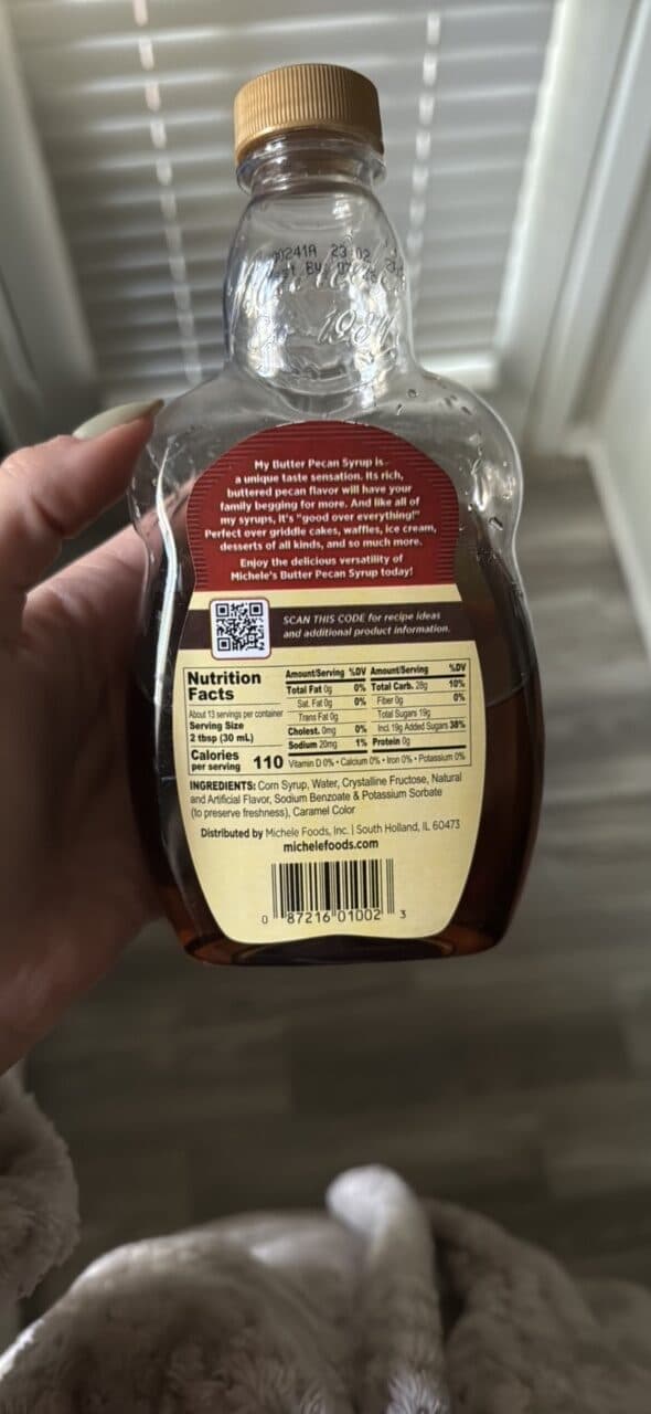 Michele's Gourmet Butter Pecan Syrup packshot