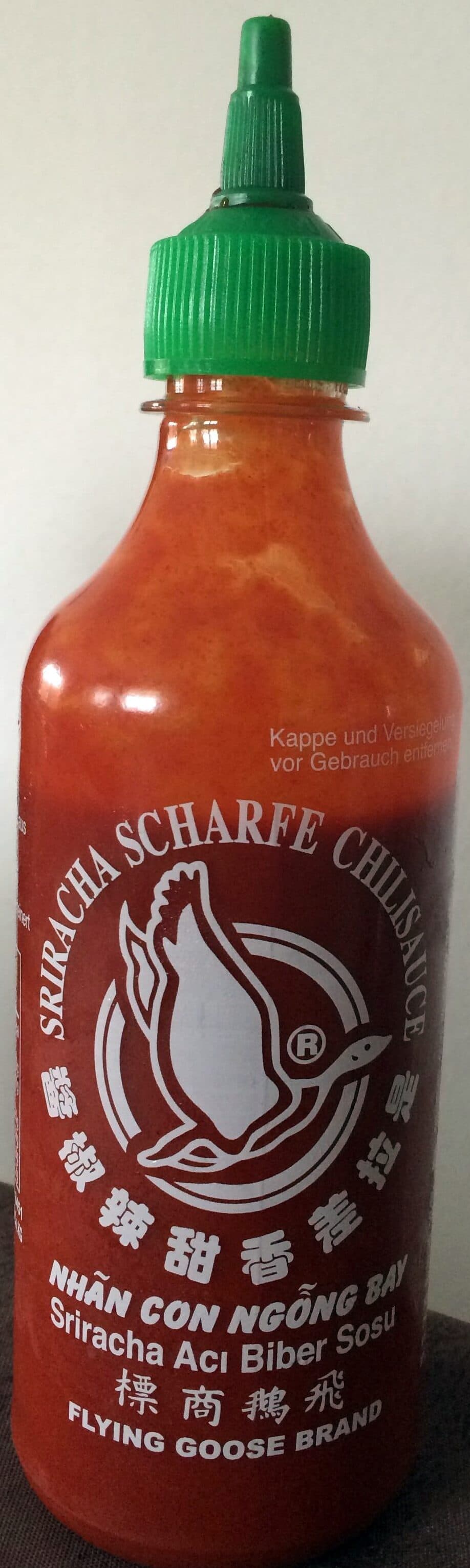 Flying Goose Sriracha Hot Chilli Sås packshot