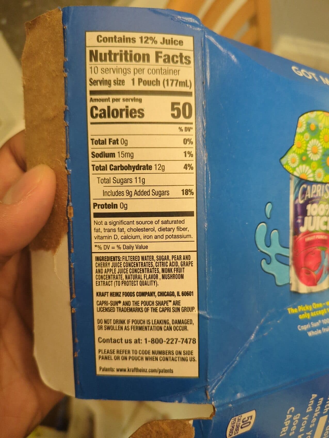 Capri Sun Wild Cherry Drink packshot