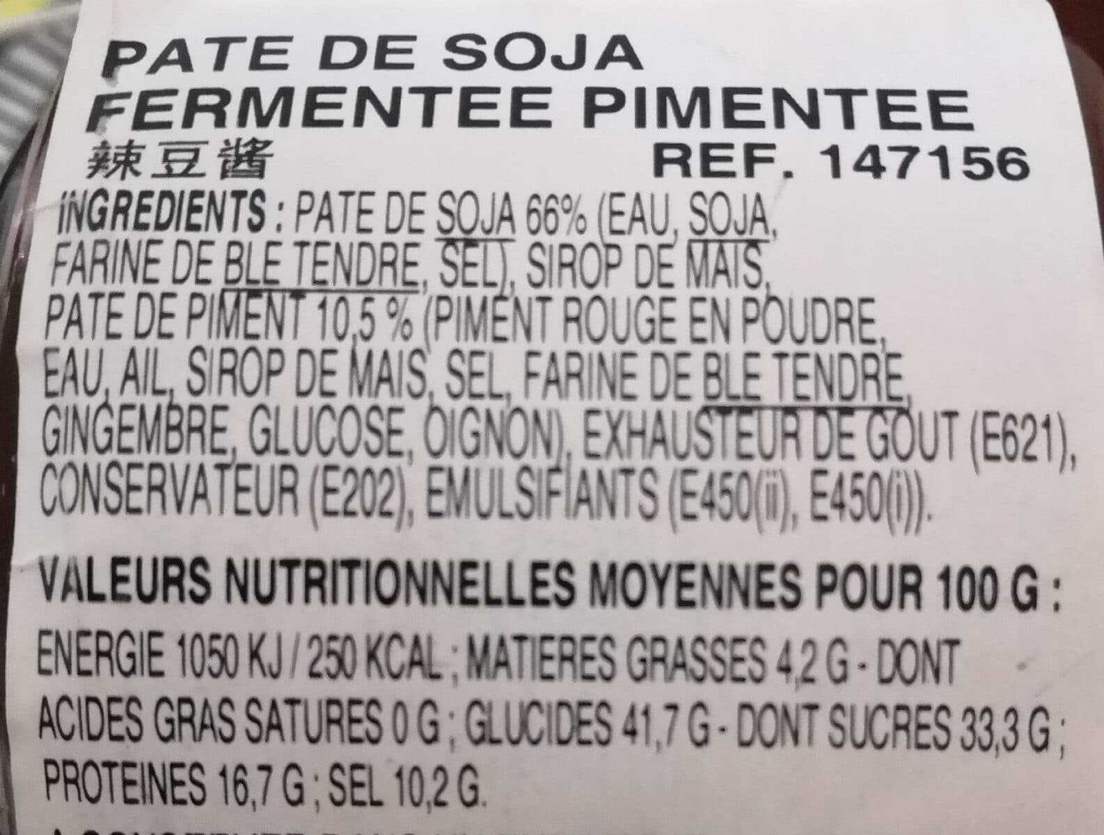 Wang Pate de soja fermentee pimentee packshot