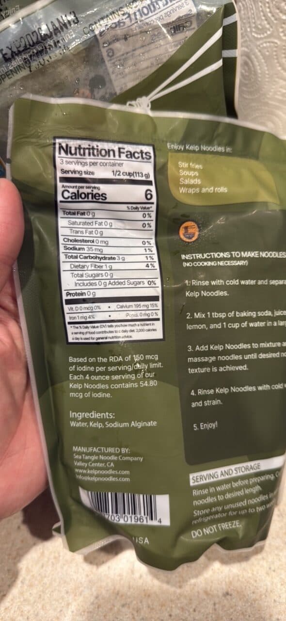 Sea Tangle Noodle Company Kelp Noodles packshot