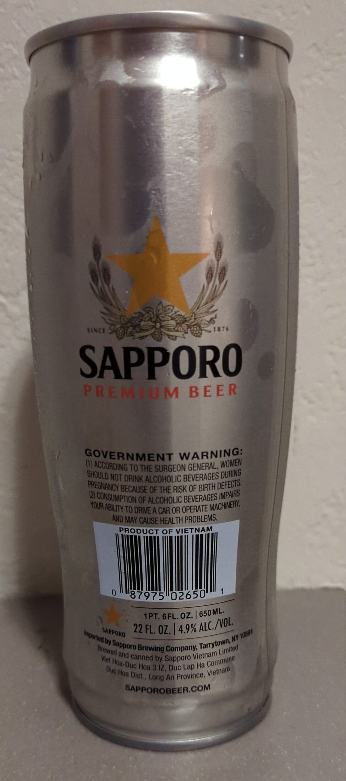 Sapporo Sapporo Premium Beer packshot