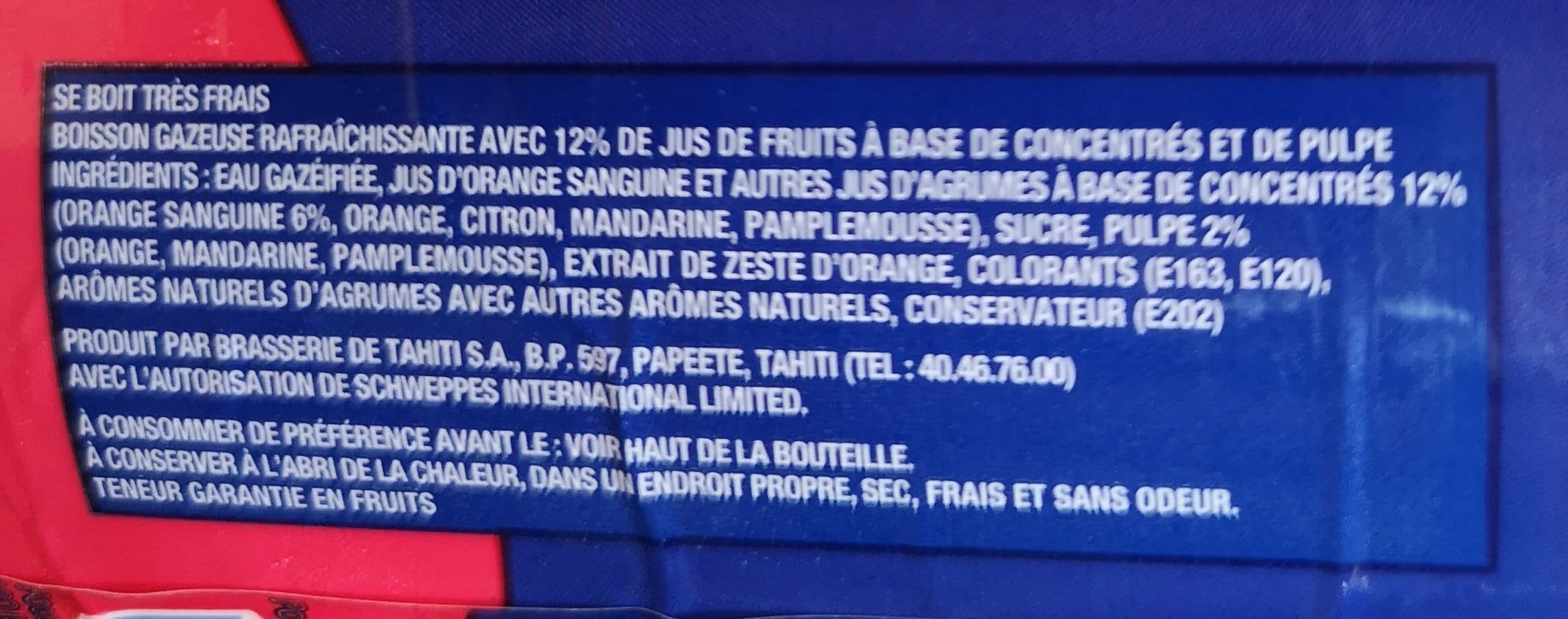 Orangina Orangina rouge packshot