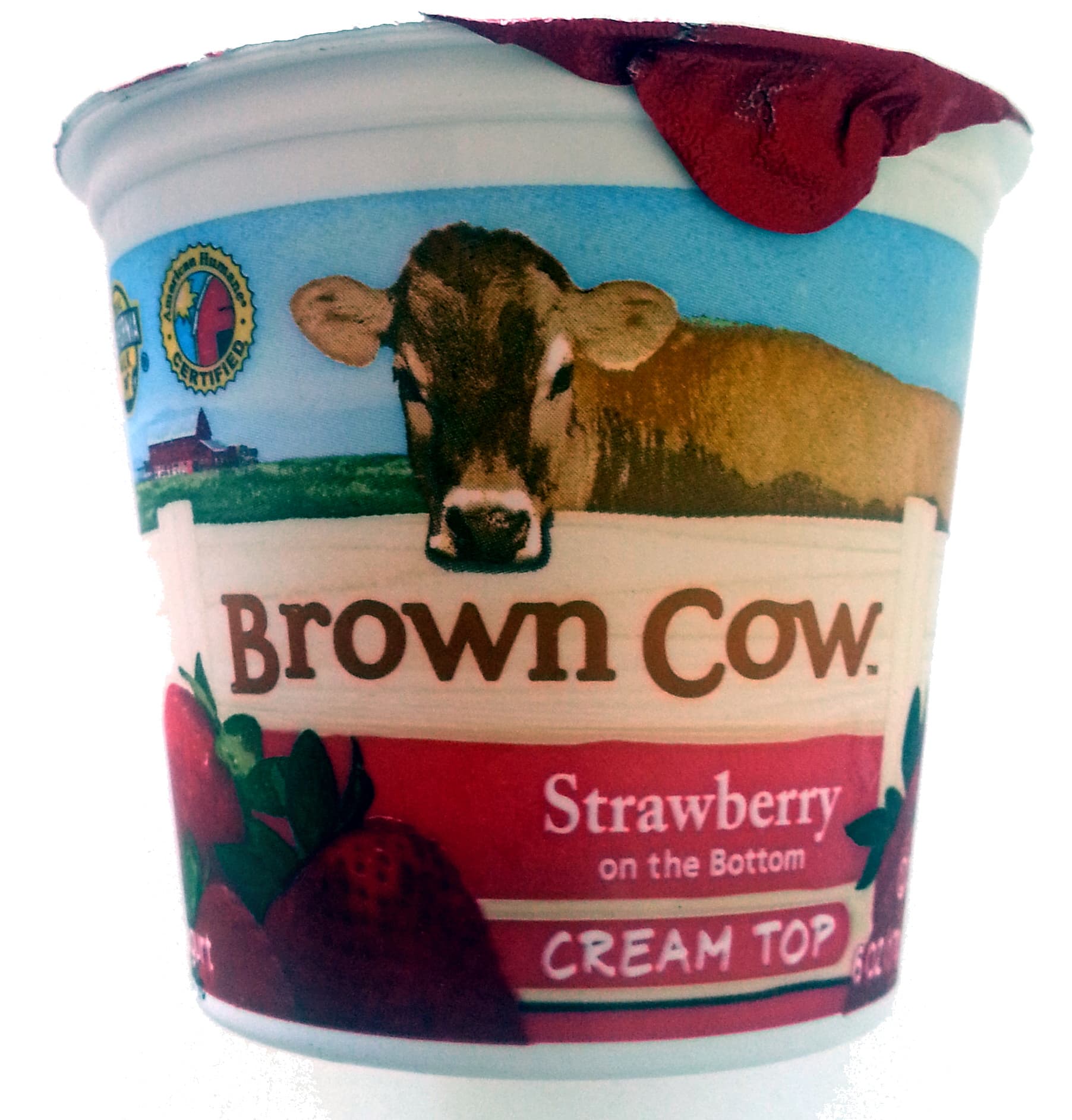 Brown Cow Cream Top Strawberry Yogurt packshot