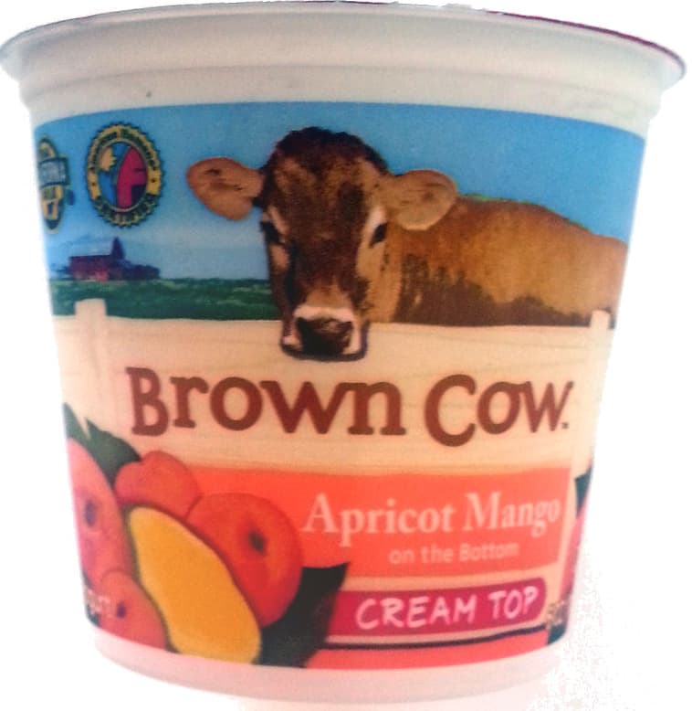 Brown Cow Cream Top Apricot Mango Yogurt packshot