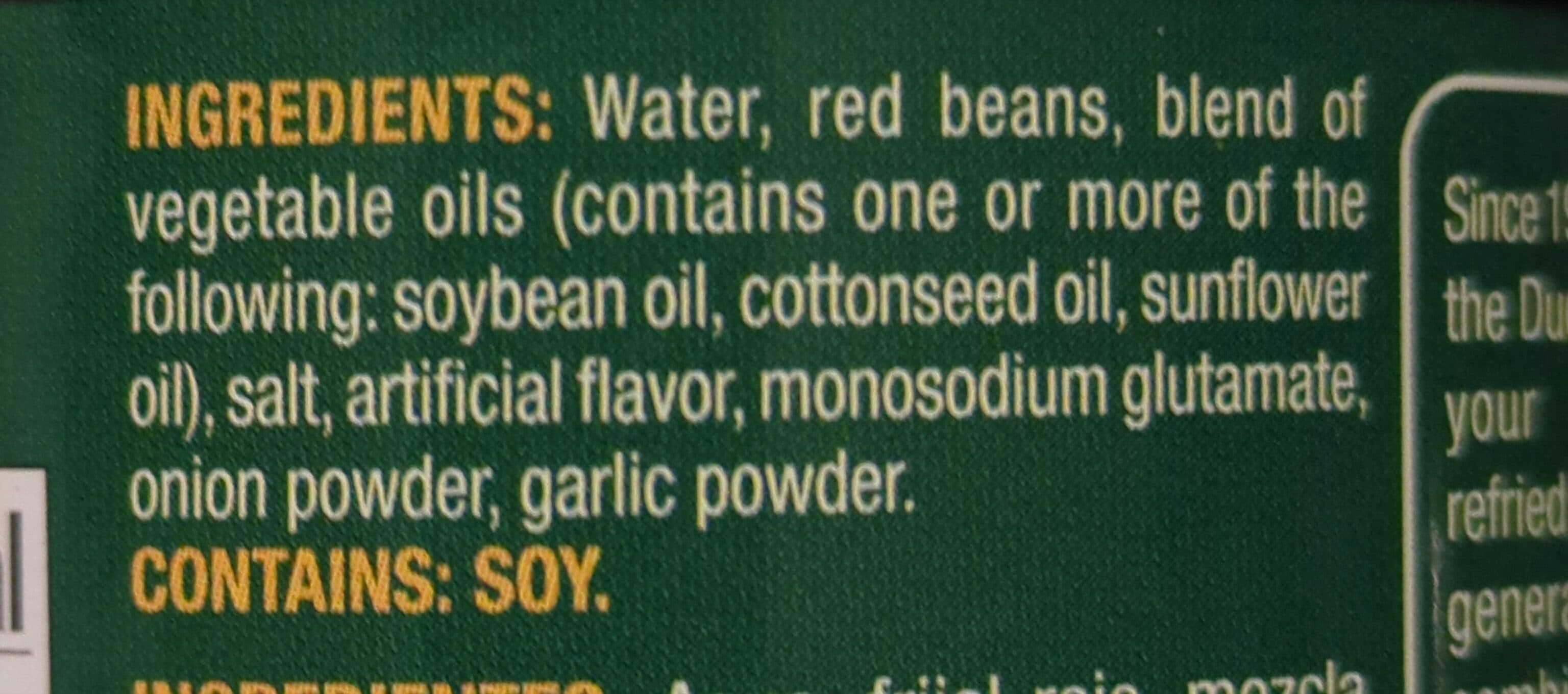 Ducal Red Refried Beans packshot