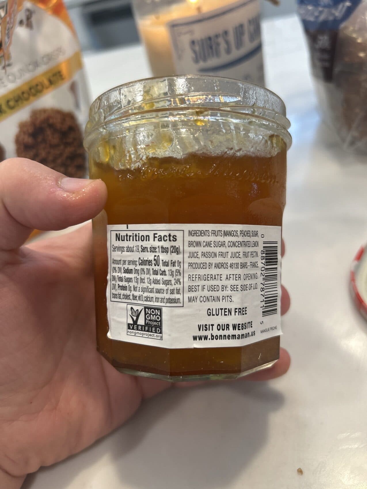 Bonne maman Mango-Peach Preserves, Mango-Peach packshot