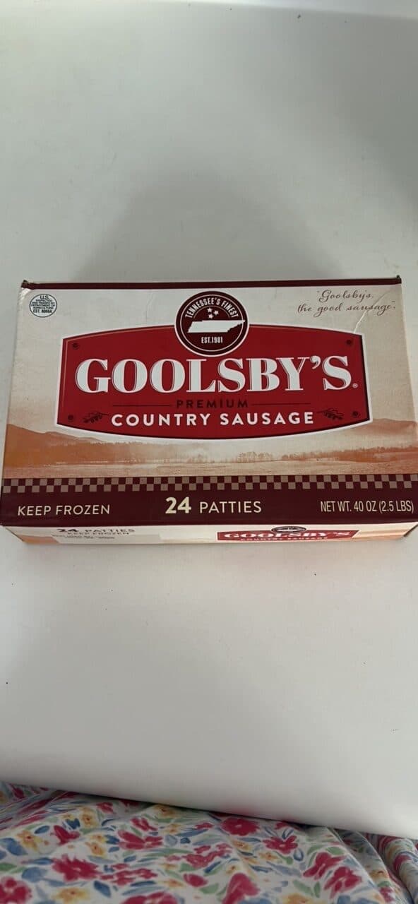 GOOLSBY'S COUNTRY SAUSAGE packshot