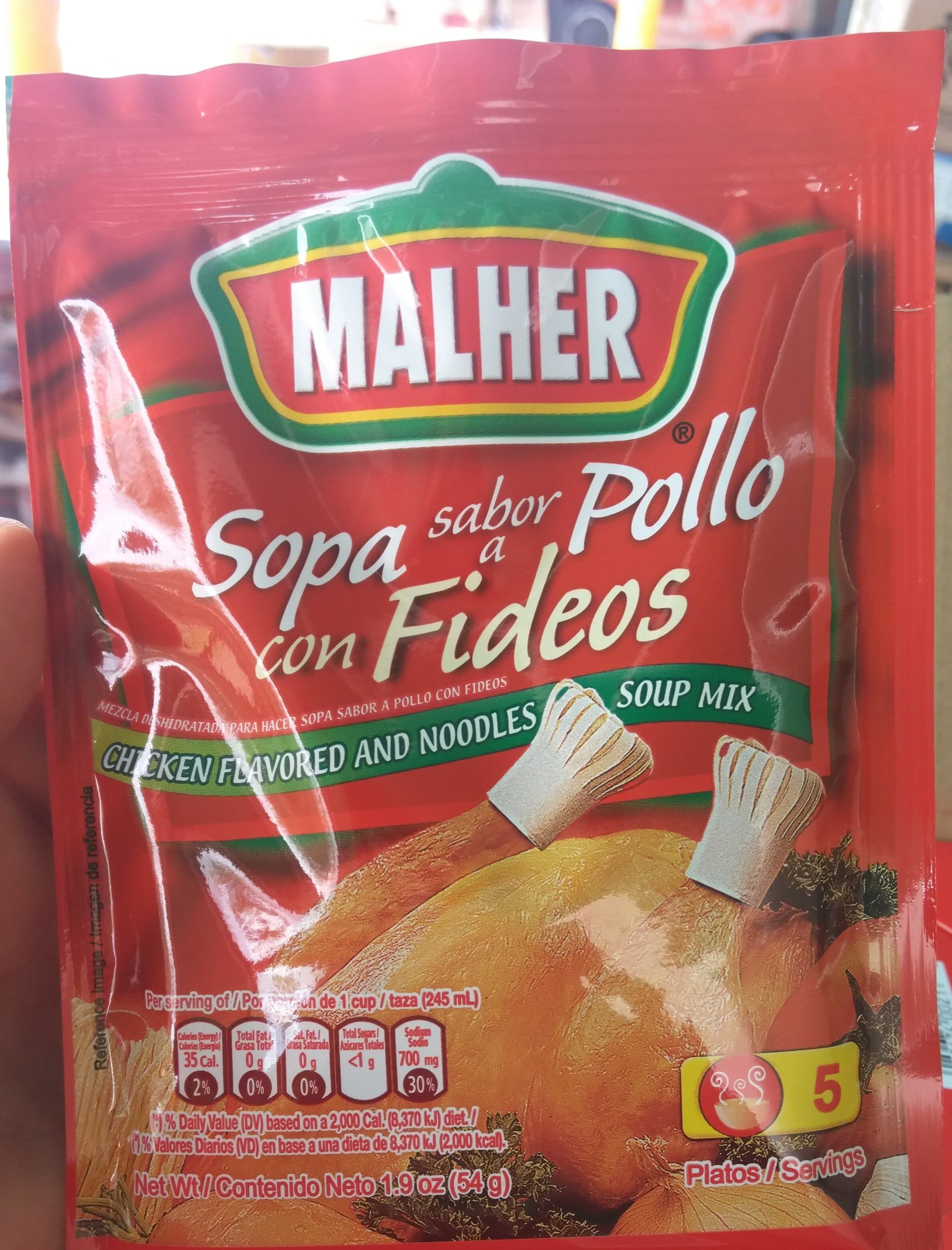 Malher Soup Mix, Chicken Flavor And Noodles packshot