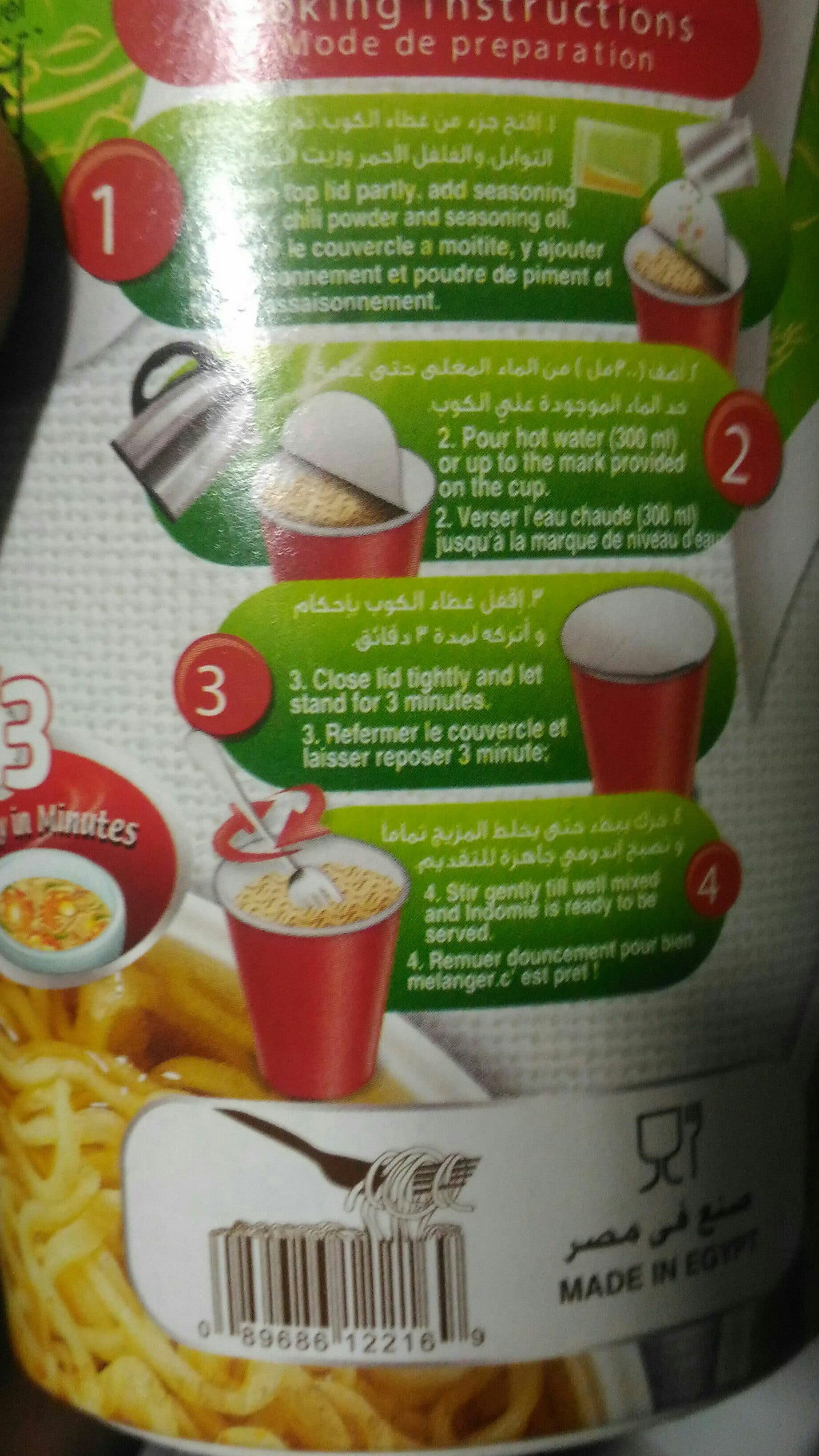 Indomie Vegetable Flavour Noodles packshot