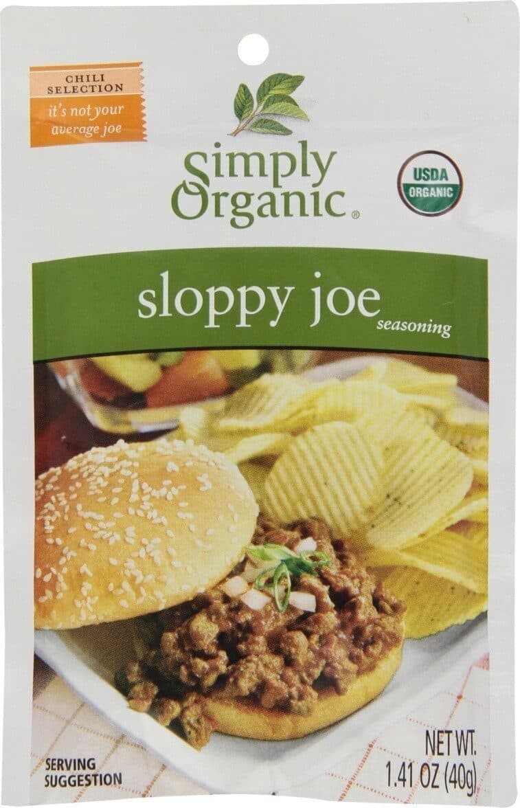 Simply Organic Sloppy joe packshot