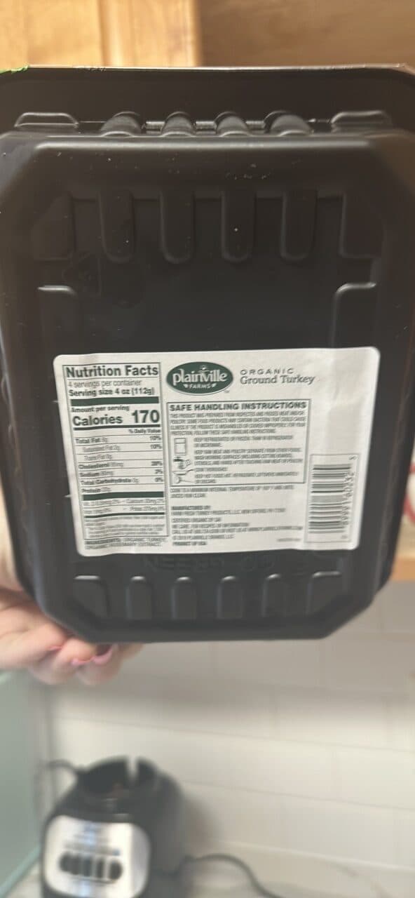 Plainville Farms Organic Ground Turkey packshot