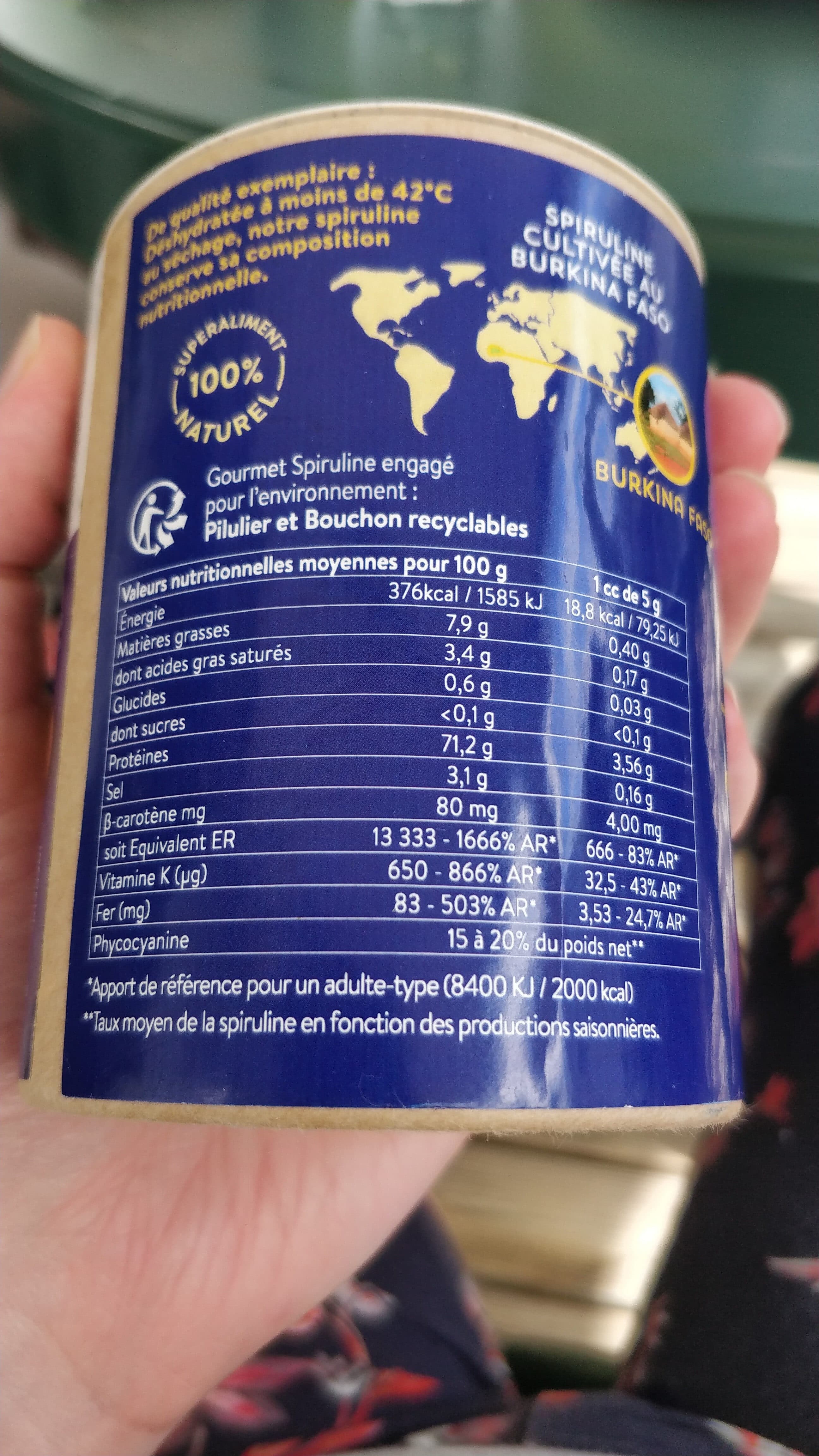 Gourmet Spiruline Spiruline en Petales packshot