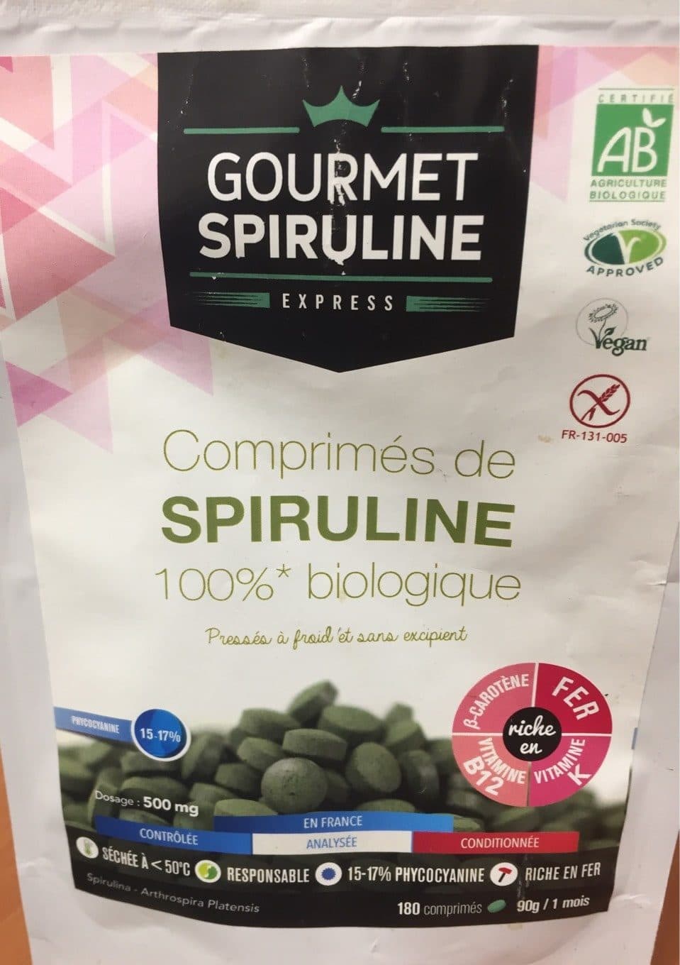 Gourmet Spiruline COMPRIMES SPIRULINE packshot