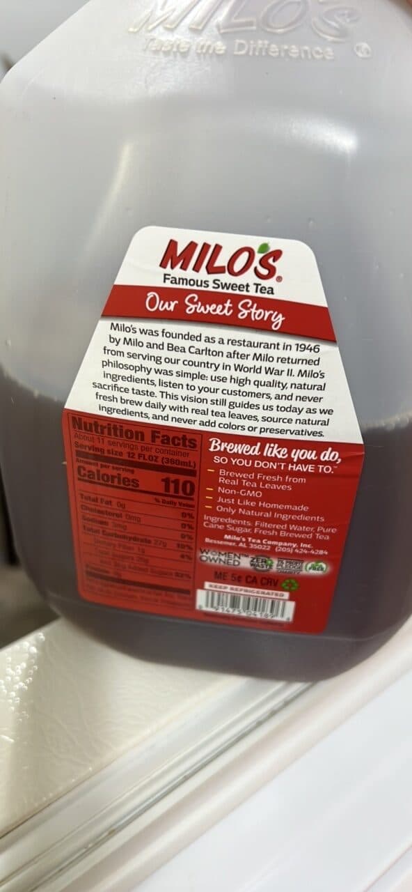 MILO'S Famous Sweet Tea packshot