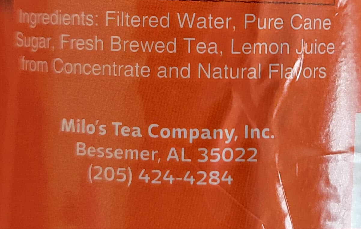 Milo's Famous Sweet Tea And Lemonade packshot