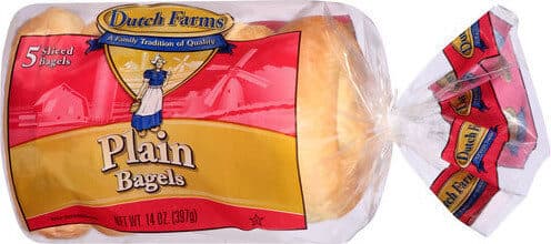 Dutch Farms Plain Bagels packshot
