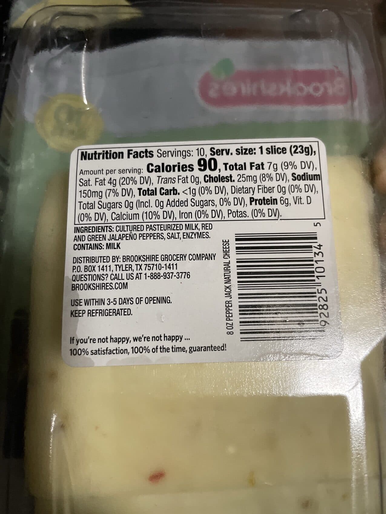 Brookshire's Sliced Pepper Jack Cheese packshot