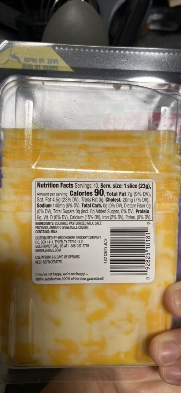 Brookshire's Sliced Colby Jack Natural Cheese packshot