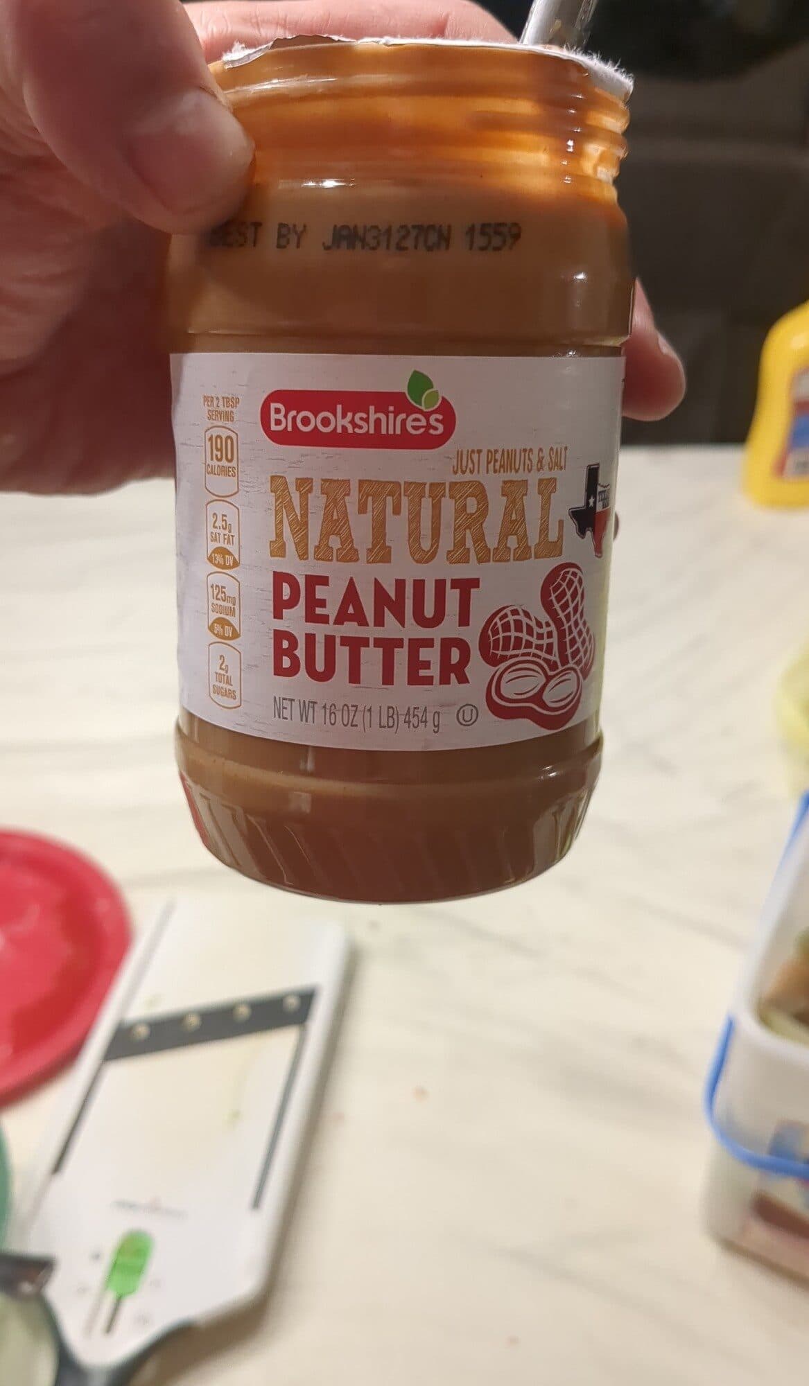 Brookshires Natural Peanut Butter packshot