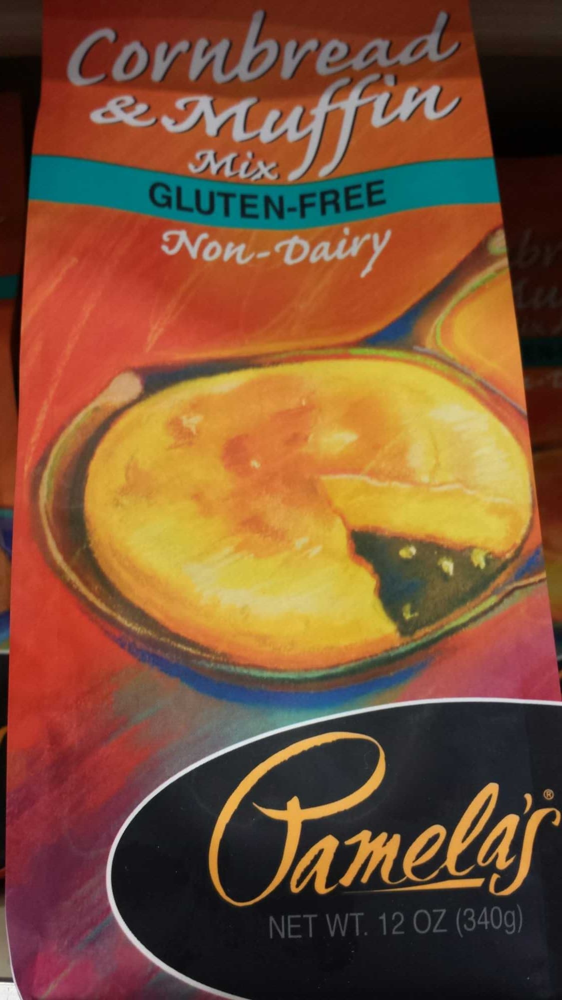 Pamela's Cornbread & muffin mix packshot