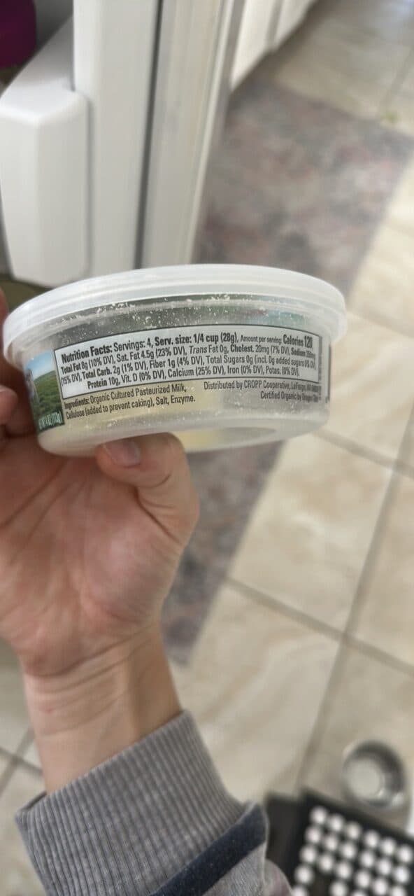 Organic Valley Parmesan Cheese Grated from the Block packshot