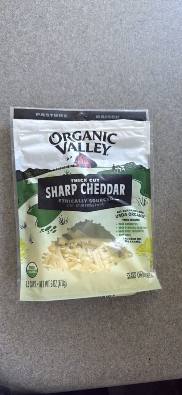 ORGANIC VALLEY SHARP CHEDDAR packshot