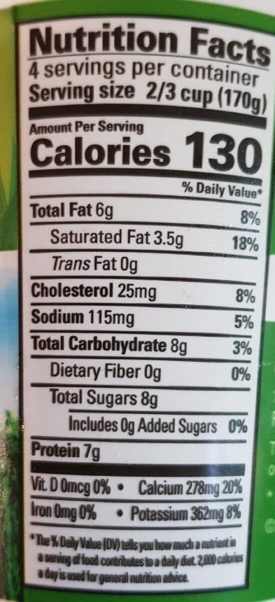 Organic Valley Grassmilk whole milk yogurt plain packshot