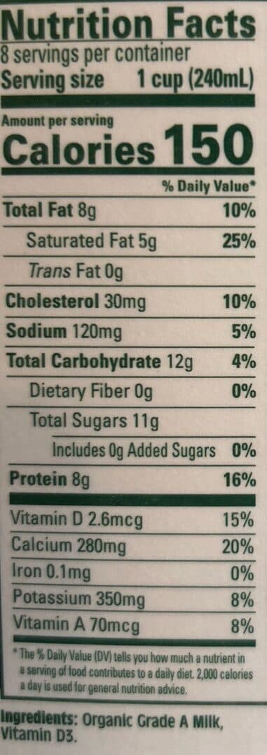 Cooperative Regions Of Organic Producer Pools Whole Milk Vitamin D packshot