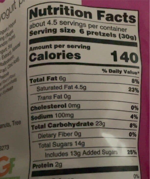 Truly Good Foods Covered Pretzels, Raspberry Yogurt packshot