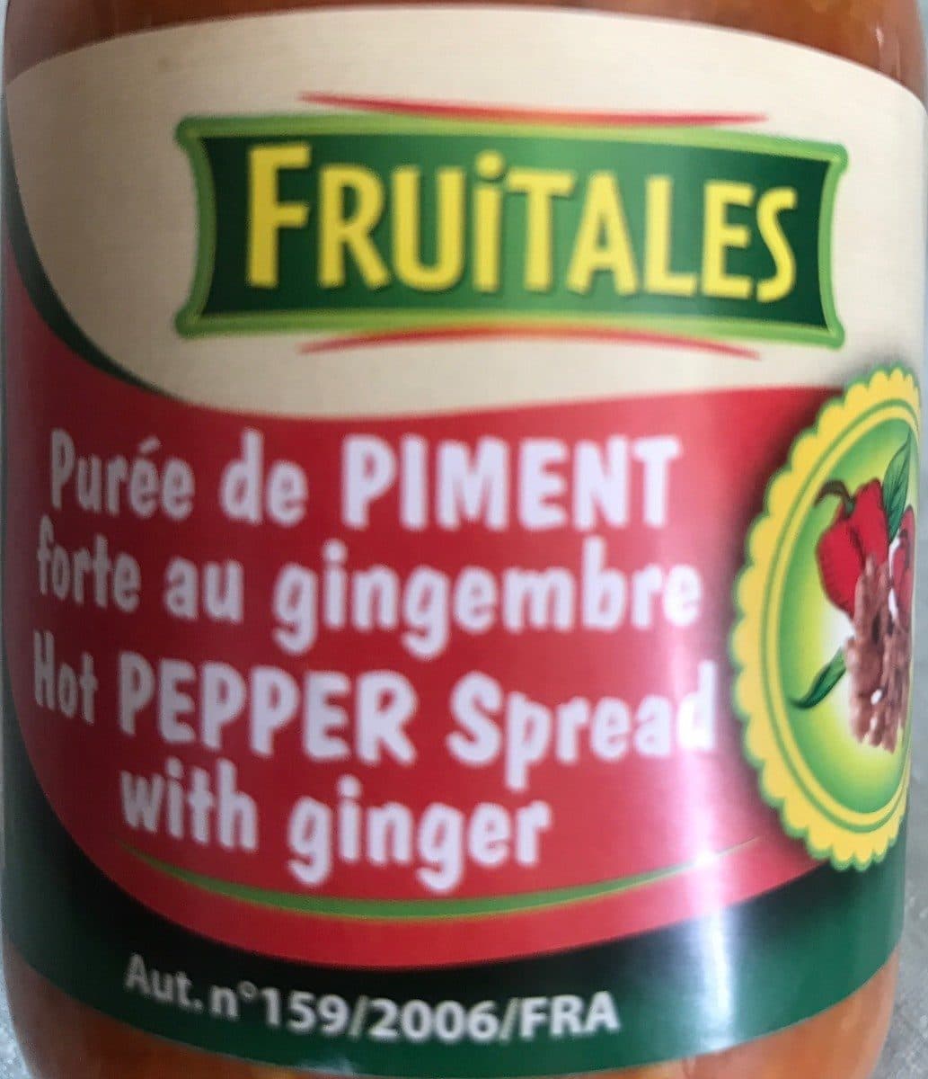 Open Food Facts Puree de Piment forte au gingembre packshot