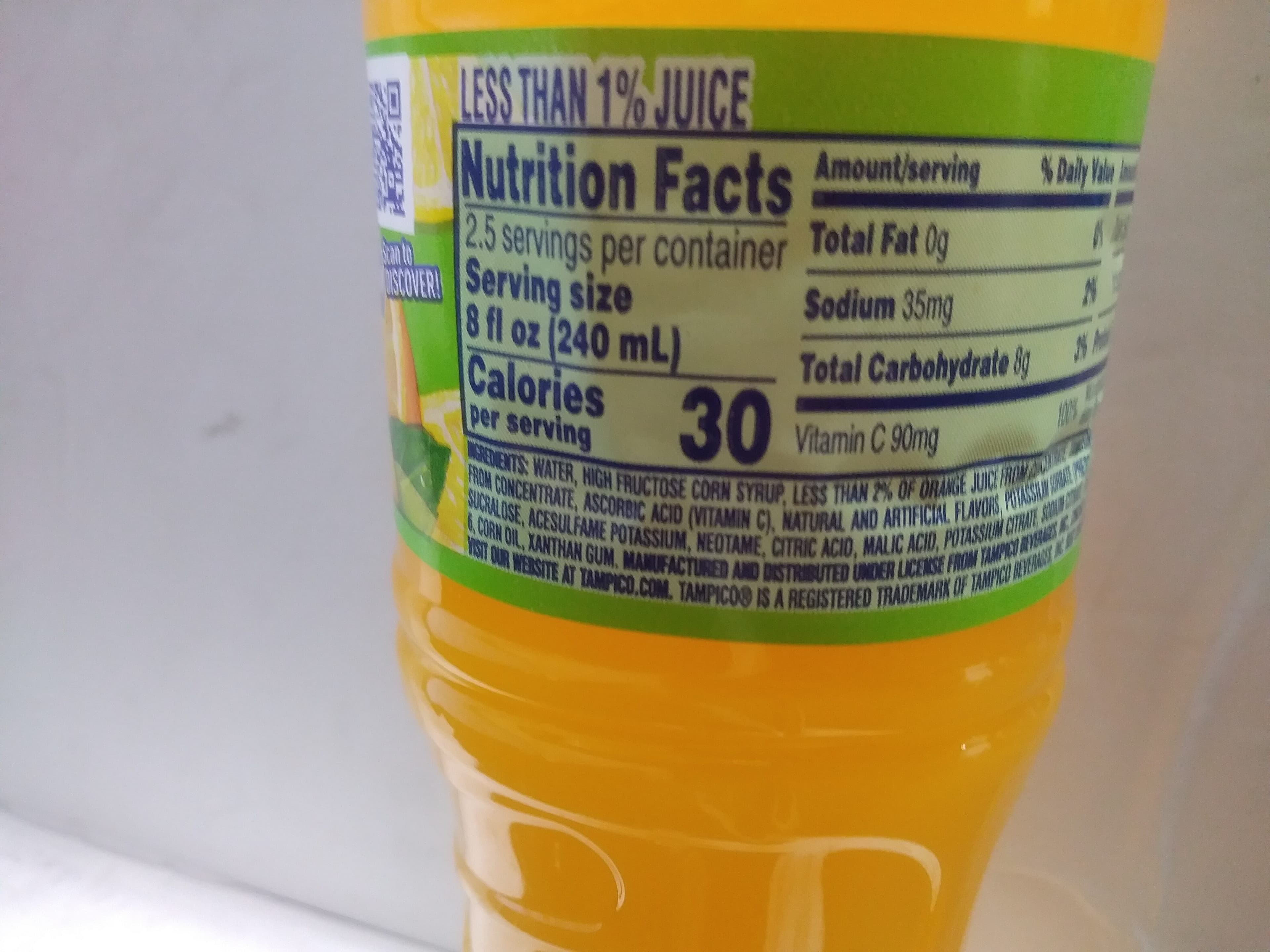 Tampico Citrus punch packshot