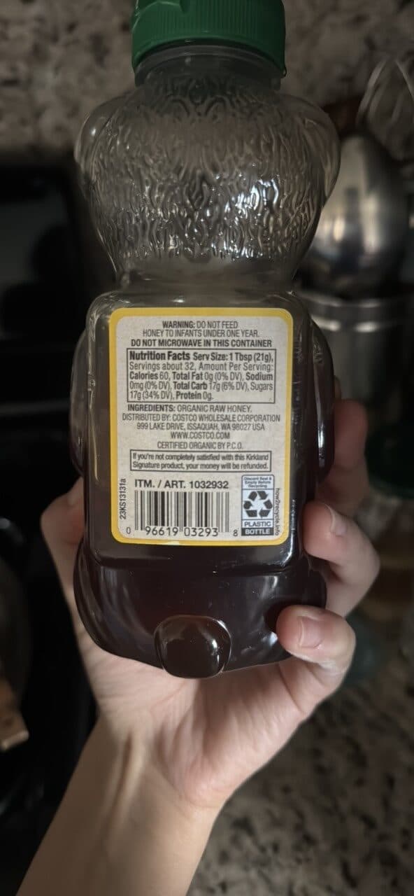 Kirkland Signature Organic Raw & Unfiltered Honey packshot