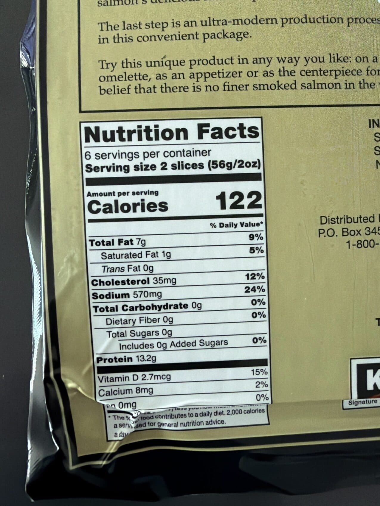 Kirkland Smoked salmon packshot