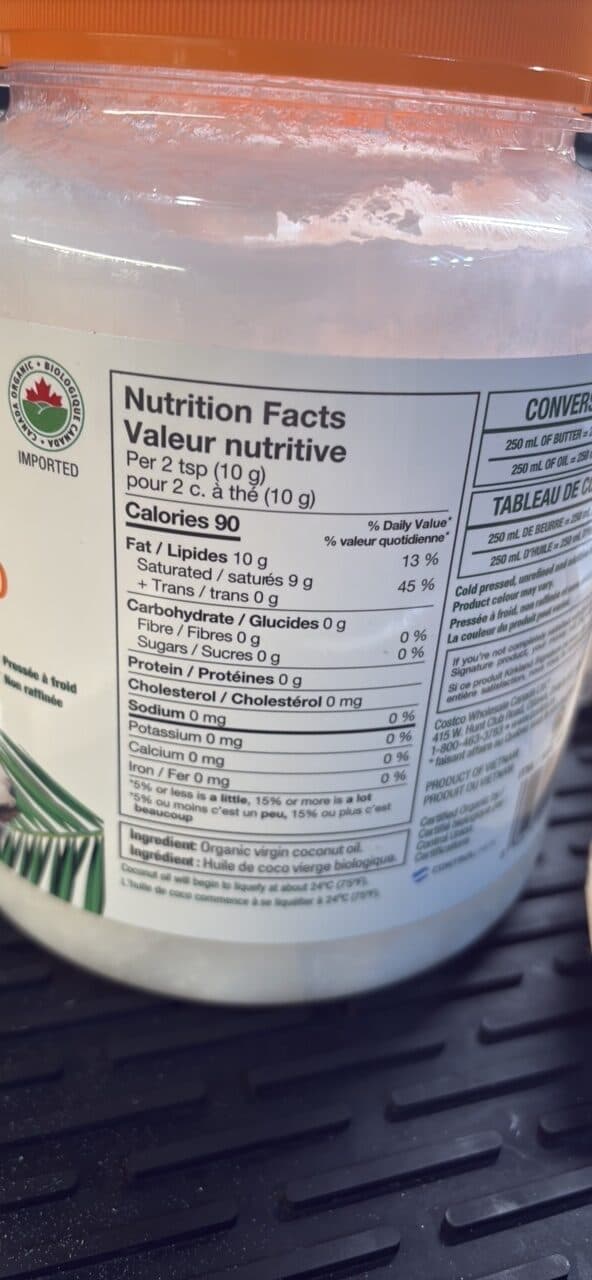 Kirkland Signature Organic Virgin Coconut Oil packshot