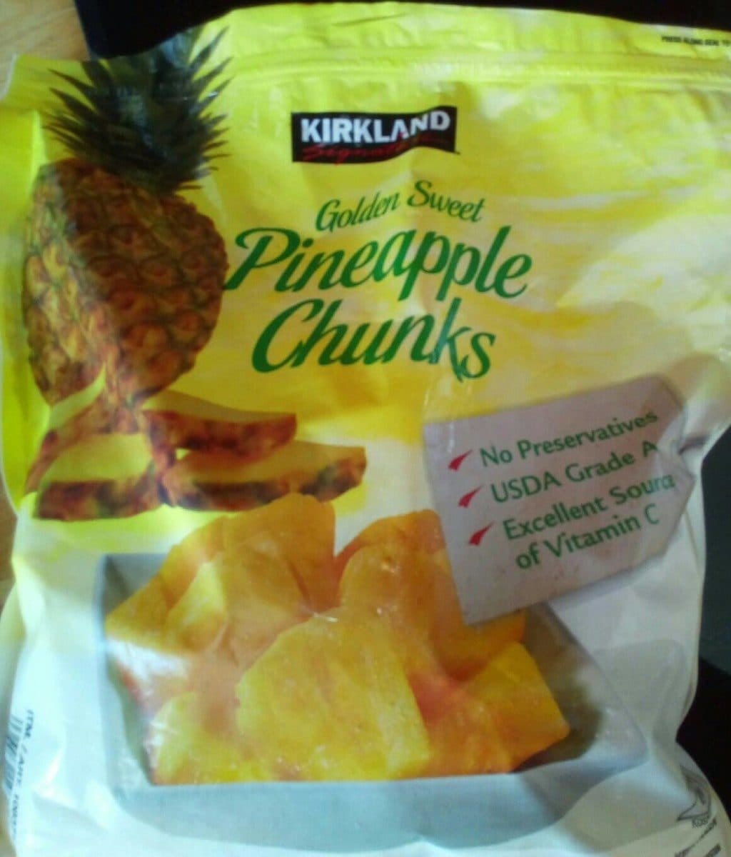 Kirkland Signature Pineapple chunks packshot