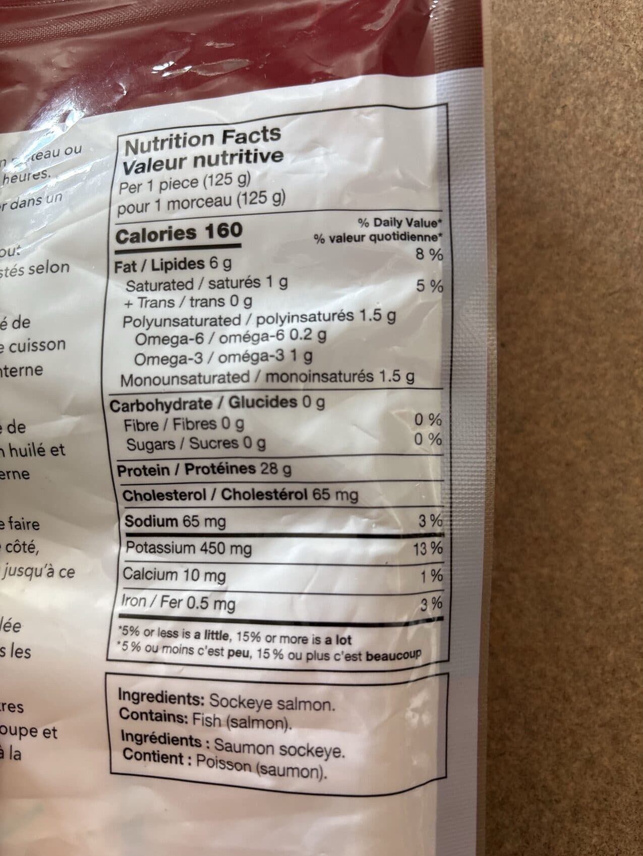 Kirkland Signature Sockeye salmon packshot