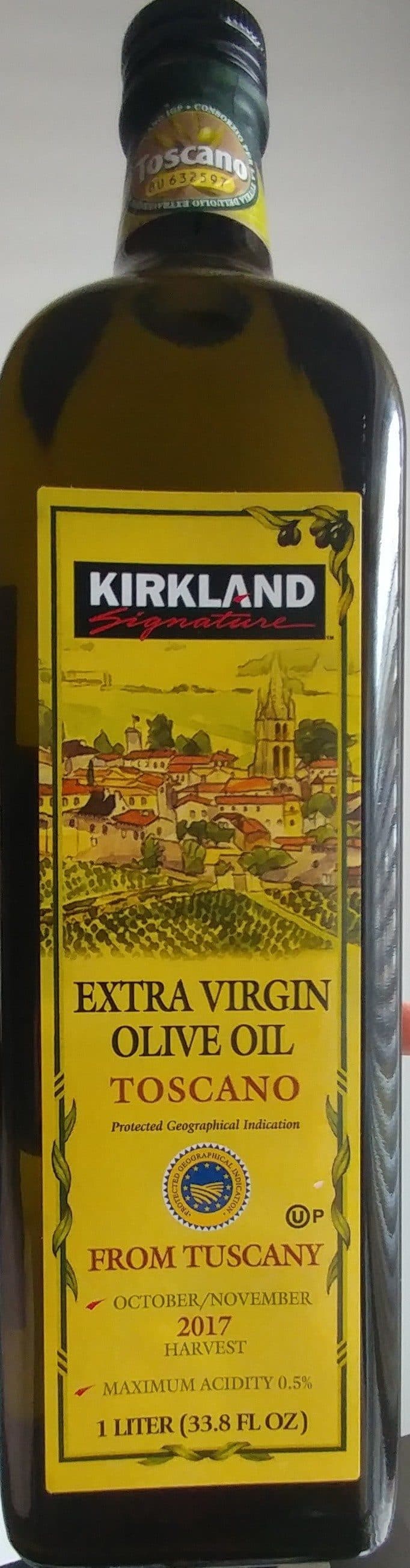 Kirkland Signature Extra Virgin olive oil packshot
