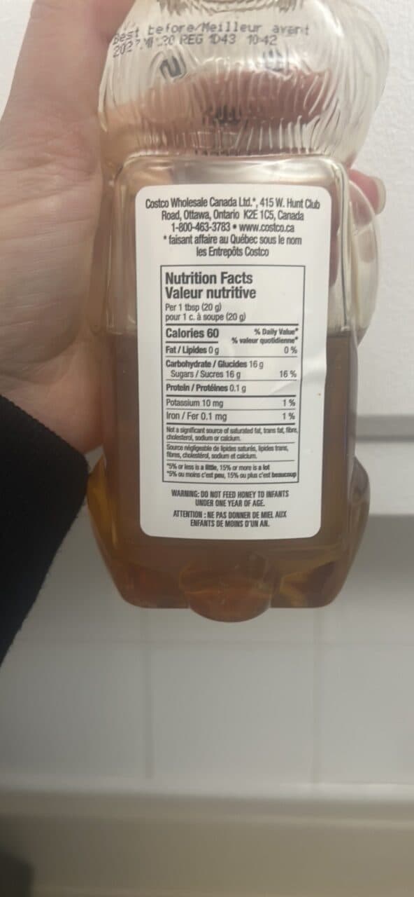Kirkland Signature 100% Pure Canadian Liquid Honey packshot